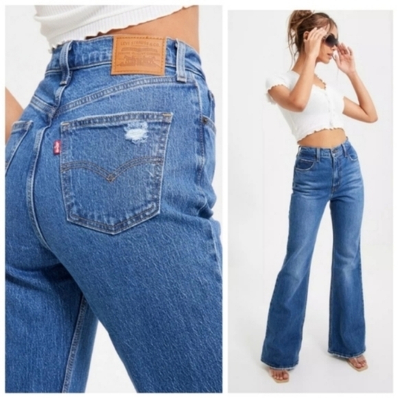 Levi's 70s High Rise Flare Jeans - Picture 5 of 12